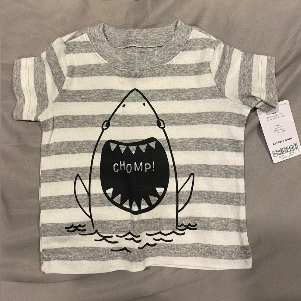 Carter’s baby boy Chomp Shark tshirt